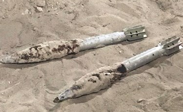 قذيفتان صاروخيتان ظهرتا بعد ترميم جاخور مواطن