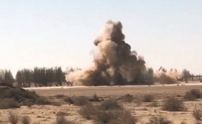 تفجير ذخائر من مخلفات الاحتلال بمشروع المطار الجديد