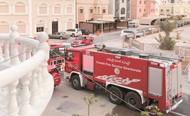 إخماد حريق شبّ في منزل  بمدينة جابر الأحمد دون إصابات
