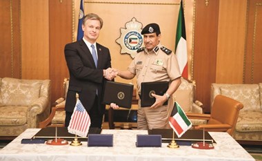 الجراح وراي بحثا تعزيز العلاقات الأمنية وتبادل المعلومات بين الكويت وأميركا
