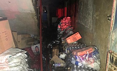 اصابة أربعة أشخاص في حريق منزل عربي بالجليب