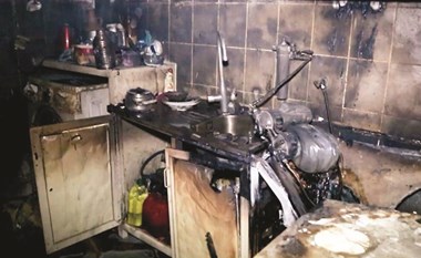 حريق  مطبخ  شقة في الطابق «السابع»  يتسبب في إصابة وافد وأضرار مادية